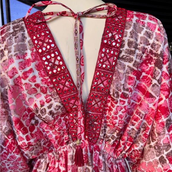 Nation AK Outfitters Women’s Boho Maxi Draw Waist Dress - Picture 10 of 10